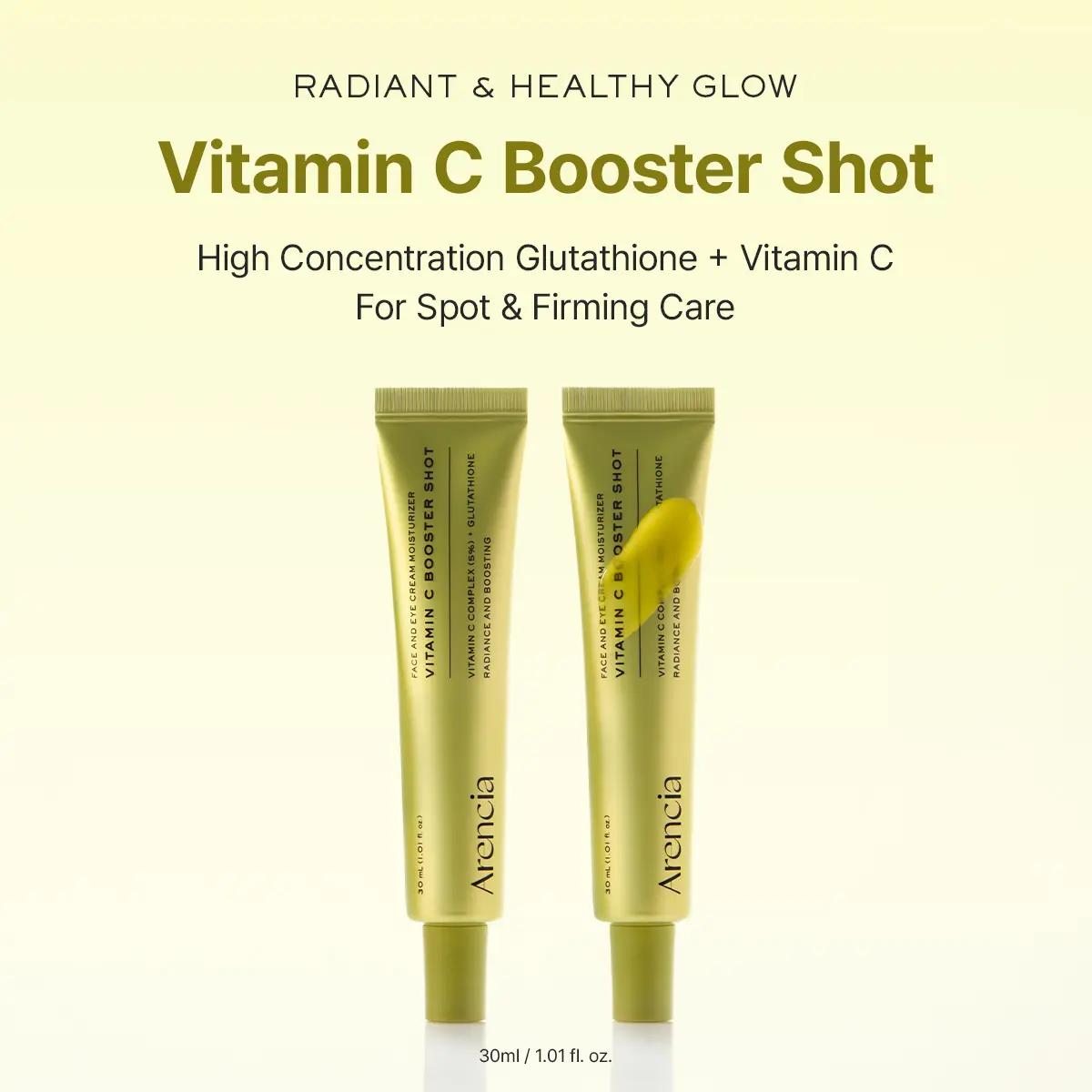 [Arencia Official] Vitamin C Booster Shot, Pure Vitamin C + Glutathione for Bright, Healthy Skin Glow, 1.01 fl - image 3