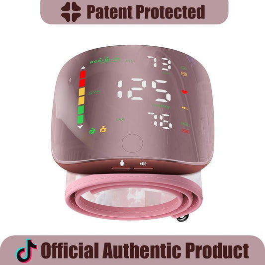 Ziqing Wrist Blood Pressure Monitor Led Display, Touch Screen Wrist Blood Pressure Cuff 99x2 Reading Memory Wrist Bp Monitor 