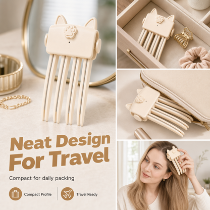💇 Wireless Heated Volumizing Root Lift Clip, Portable Travel Hair Styling Tool for Flat Fine Hair