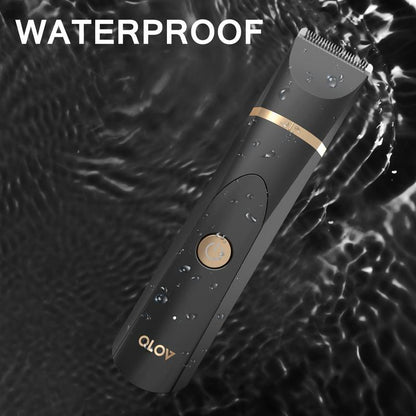 OLOV Electric Body Hair Shaver-Groin Hair Trimmer, Ball Trimmer for Men - Replaceable Ceramic Blade Heads,USB  - image 2