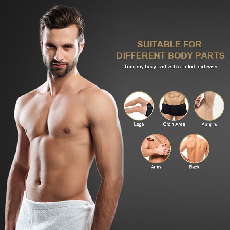 OLOV Electric Body Hair Shaver-Groin Hair Trimmer, Ball Trimmer for Men - Replaceable Ceramic Blade Heads,USB  - image 6