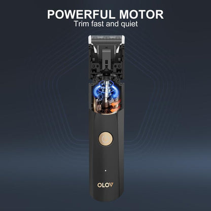 OLOV Electric Body Hair Shaver-Groin Hair Trimmer, Ball Trimmer for Men - Replaceable Ceramic Blade Heads,USB  - image 4